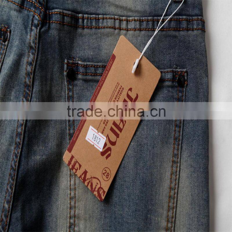 2016 Hot men's fashion men's jeans biker jeans hole personality male personality pants beggar