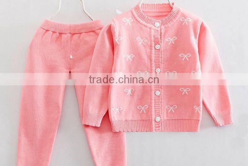 2016 newest newborn baby sweaters 2 pieces playsuit track suits