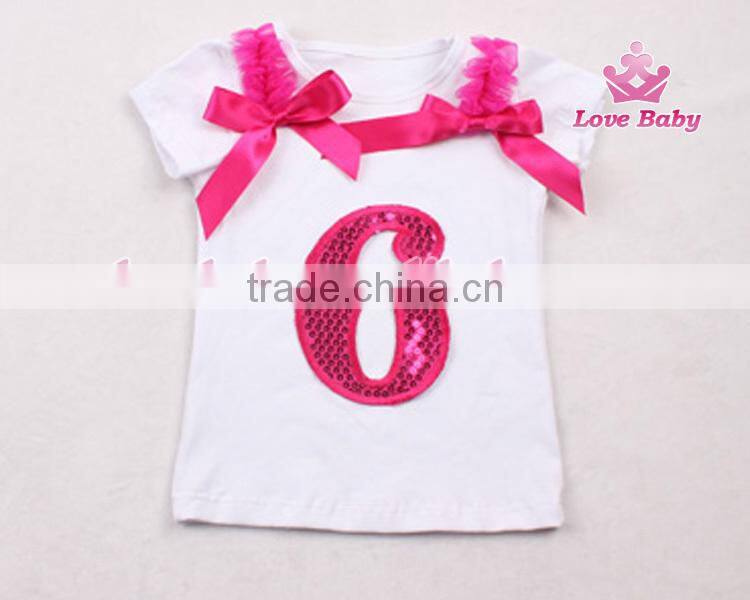 wholesale high quality best selling latest birthday baby top skirt