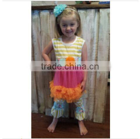 wholesale kids christmas pajamas 100% cotton for American Boutique Green stripes kids pajamas set baby and boy pajamas clothes