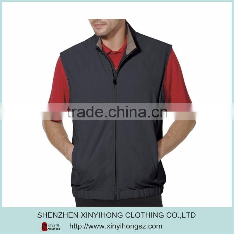 tailored fit golf vest jacket for men