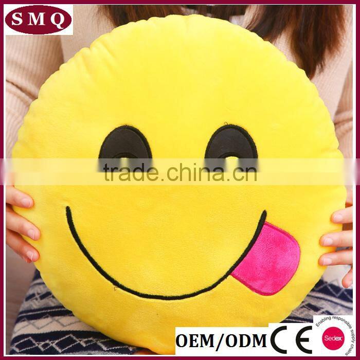 custom family home funny face cotton linen cushion pillow