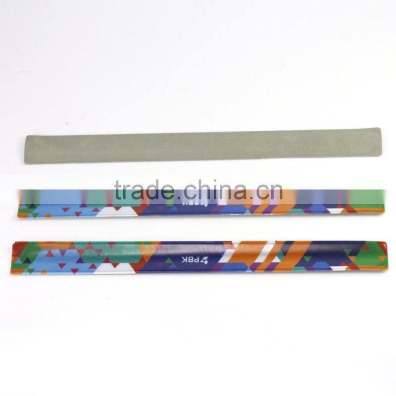 customized snap band PVC reflective safety slap band