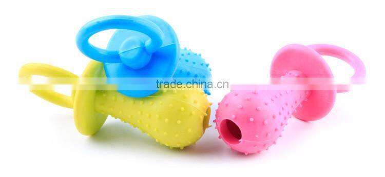 China supplier professional nipple shaped pet toy dog chew toy nipple