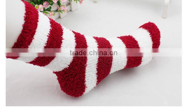 Womens sleeping polyester warm microfiber bed tube socks