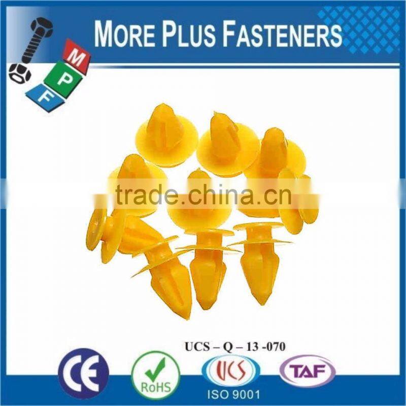 Made in Taiwan High Quality Black Color Yellow Color Plastic Panel Clip