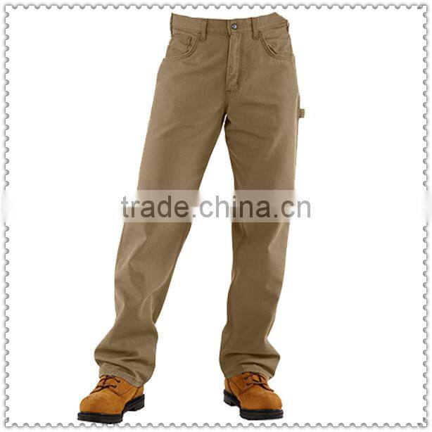 Flame Resistant FR Canvas Work Pant in Khaki Flame Resistant and Anti-Static Work Pants