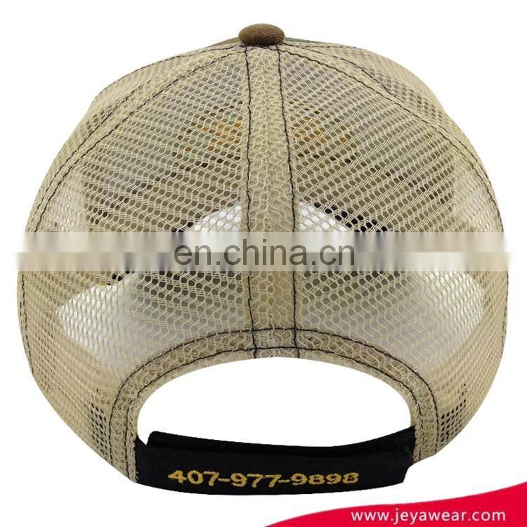 embroidery 6 panel camo baseball caps