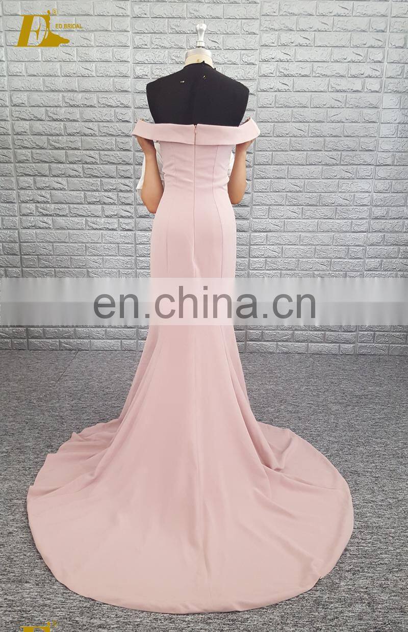 New Arrival Off Shoulder Sweetheart Neckline Stretch Fishtail Formal Evening Dress Wholesale