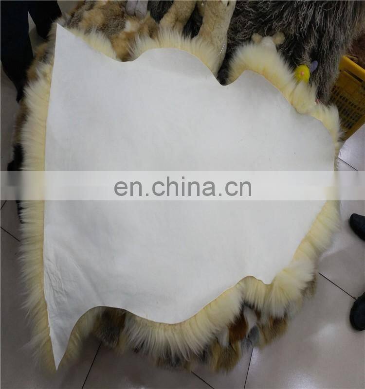 High quality palomino Australia sheep fur backrest fur cushion cover rug
