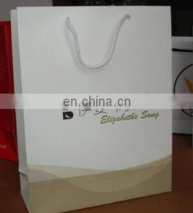 25*40*10 color printed art paper bag with handle,shopping bag for clothes promotion