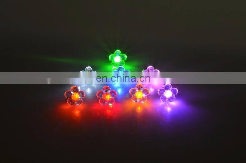 flower shaped LED flashing earring for lady