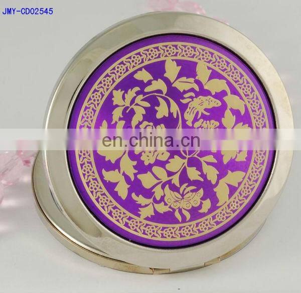 goldfish purple tone mini pocket makeup mirror