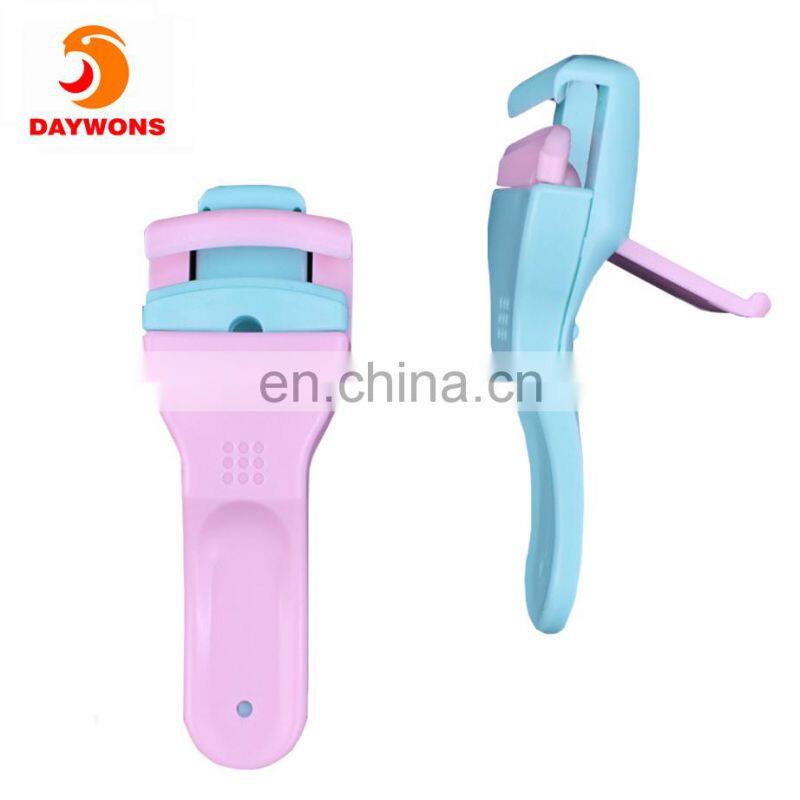 Daywons Delicate Eyelash Curlers Professional Plastic Makeup Eyelash Clip Tools with Refill Rubber Pads for Curling Lashes