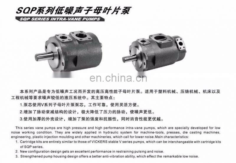 China wholesale hydraulic low noise SQP single vane pump