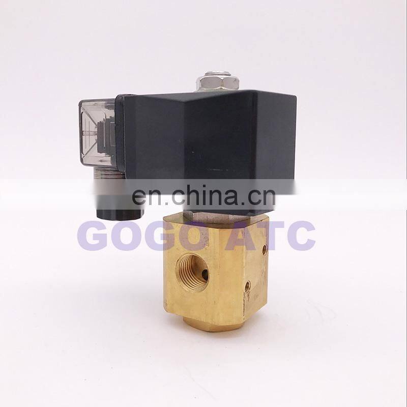 D16011 Normal open/close direct acting brass gas valve 0 pressure start 1/8" 1/4" BSP 1.5mm/2.5mm/4mm NBR 3/2 way solenoid valve