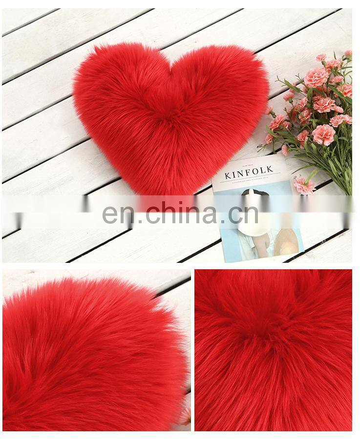 Home decorative Heart pillow velvet throw pillow cover