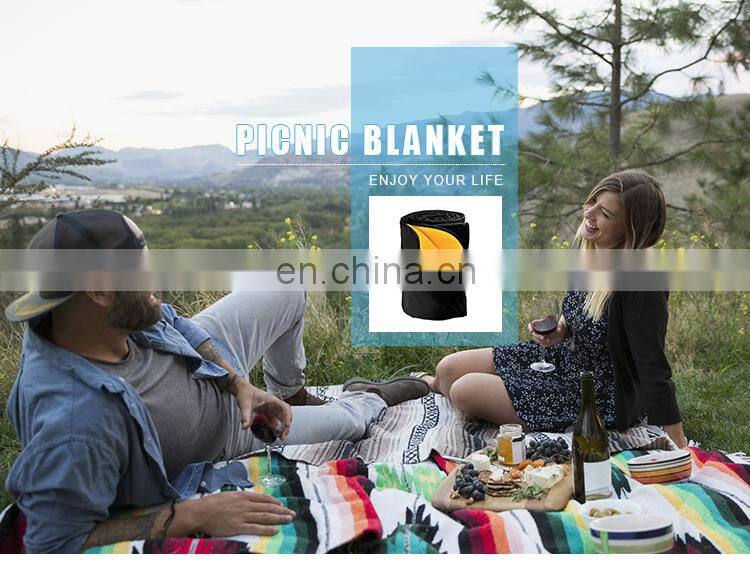 polar fleece china factory wholesale folding blanket foldable waterproof picnic rug blanket