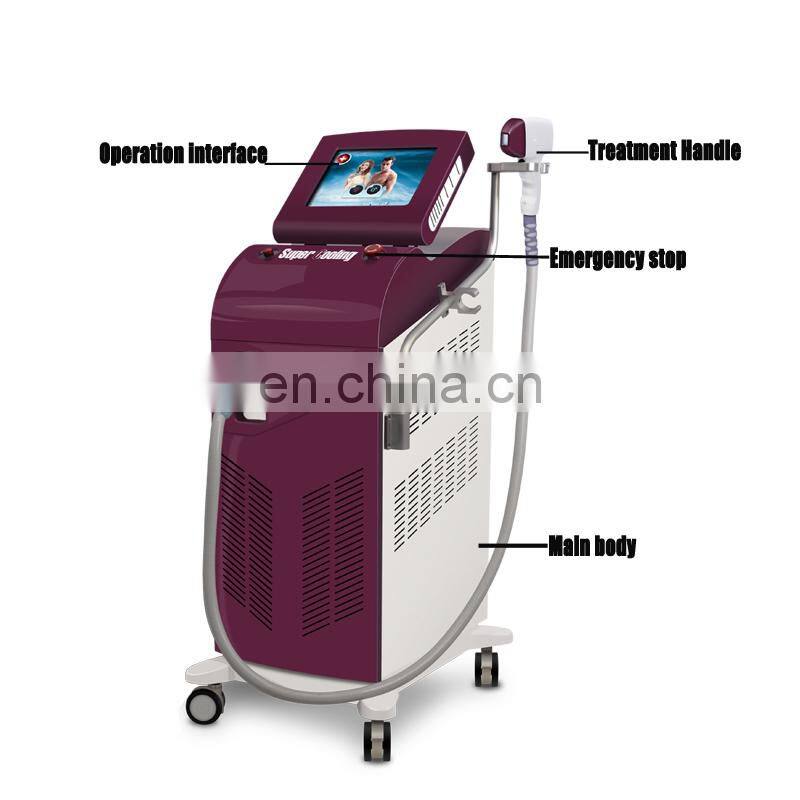 LFS-K8 3 wavelength painless 808 diode laser hair removal/808nm diode laser