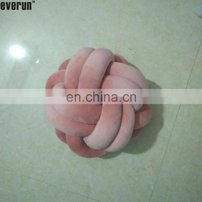 100%polyester tube hollowfiber filled machine washable super giant chunky knot cushion stress ball pillow blanket