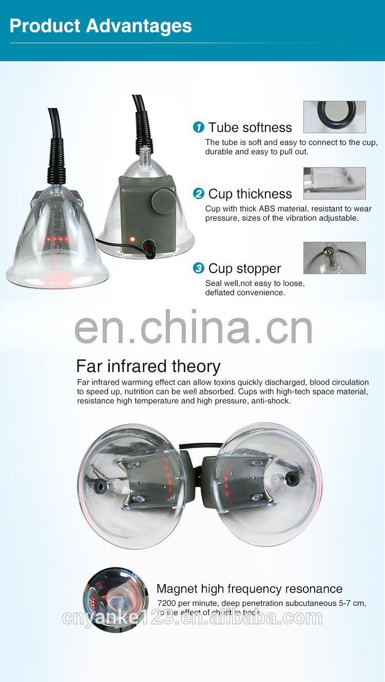 Professional 26 cups massage breast enlargement vacuum therapy buttocks lifting machine