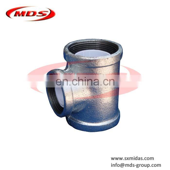 black malleable iron pipe fitting