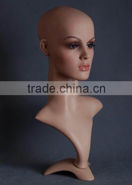 Plastic head Female Head Mannequin Realistic head Cheap Model H1052