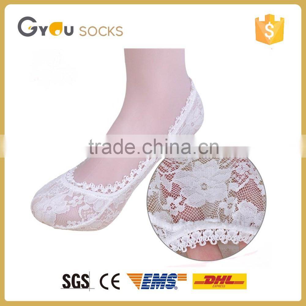 2016 Hot selling sexy women Lace invisable socks with cheap price