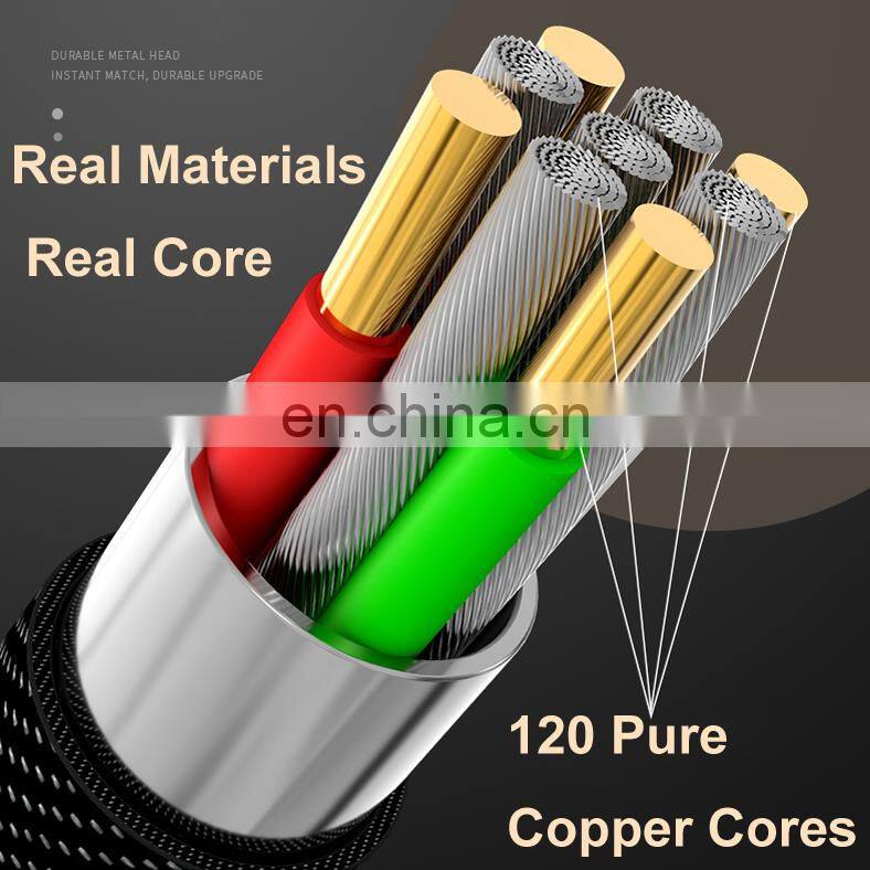 Promotional Gift USB Charge Phone Cable 3.5A Fast Charging Data Cable with Smart Indicator