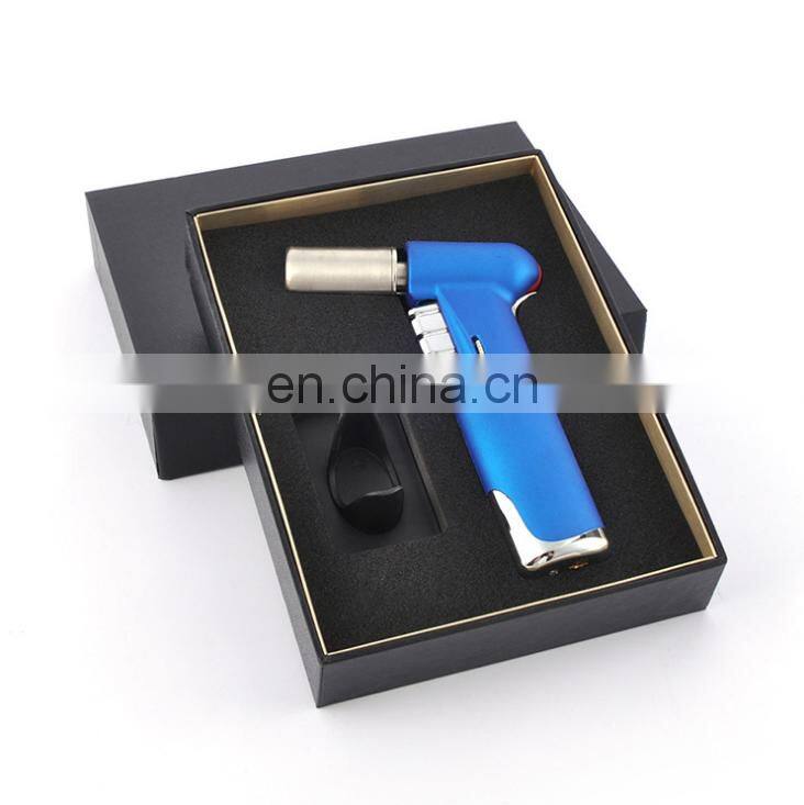 New Arrival Windproof Metal Heat Resisting Adjustable Flame Custom Logo Jet Lighter
