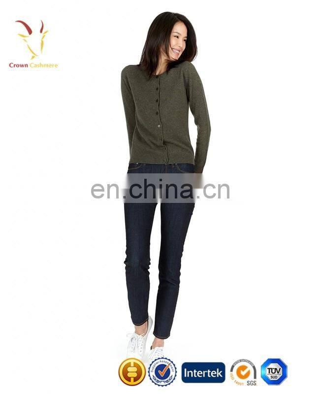 Women High Quality Thick Cashmere Wool Open Front Cardigan Sweaters