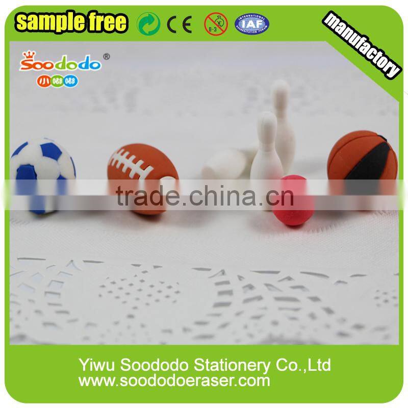 Mini Football Shaped 3D Eraser