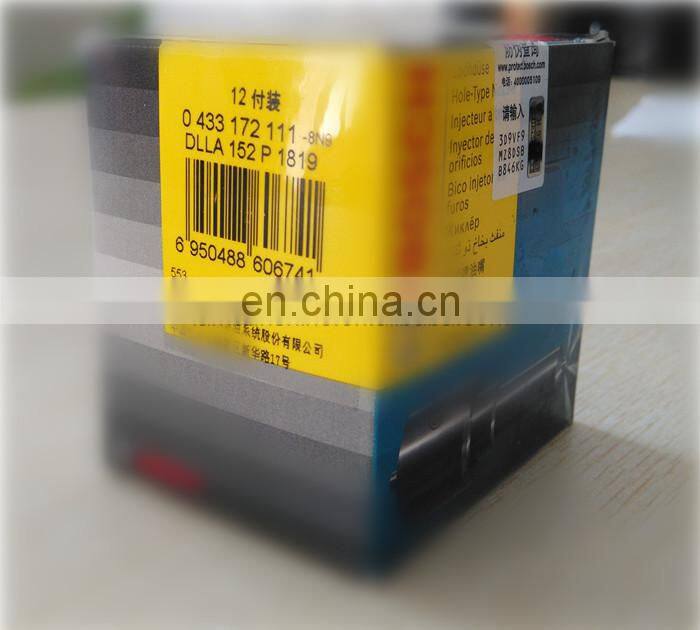 Auto parts nozzle DLLA152P1819 for injector 0 445 120 170, 0 445 120 224