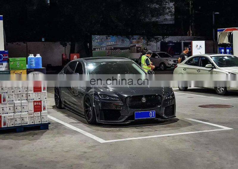 Runde Car Modification PP Material R-SPORT Style Body Kit For 2016-2020 Jaguar XF XFL Front Bumper Grille Rear Lip Exhaust