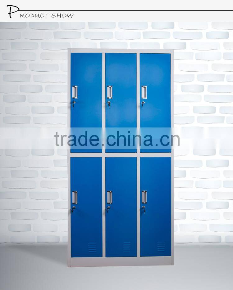 6 Door Knock Down Office Furniture Steel Locker Cabinet Library Furniture from manufacturers of furnitures