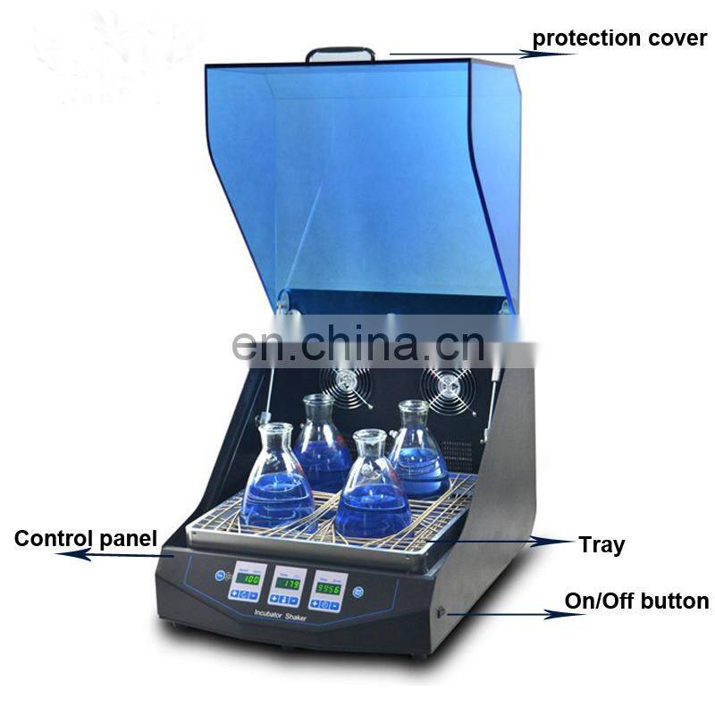 Brushless DC Motor Low Noise Lab Mini Microplate Biochemistry Incubator Shaker for Sale