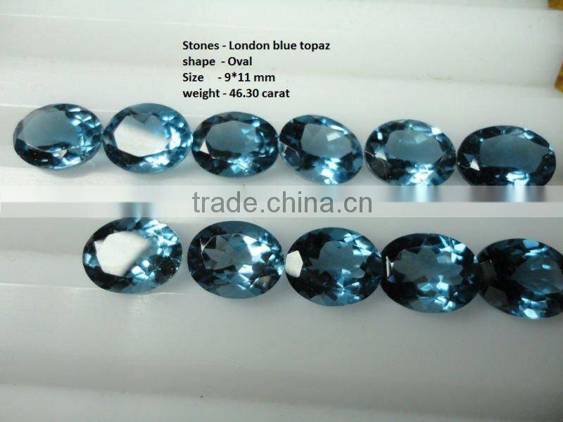 London Blue topaz, gemstones, semi precious stones