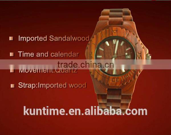 2015 mens watches Import Sandalwood reloj de madera