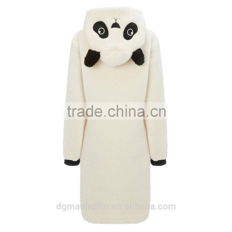 Long Sleeve Fleece Cute Hoodie Winter Pajamas For Women