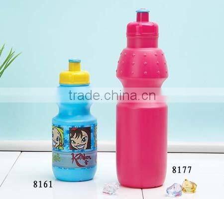 BPA free 350ml student use drinkware type plastic sports water bottle with dust-proof lid