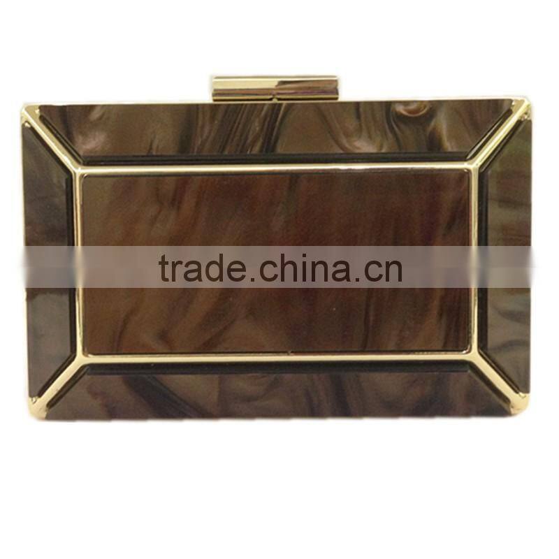 New color 0861 Amber adhesive evening clutch bag
