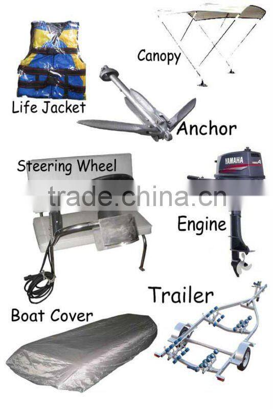 (CE)PVC Tube Fiberglass RIB Inflatable Boat