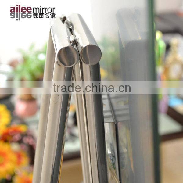 one way concave bathroom mirror cabinet with light