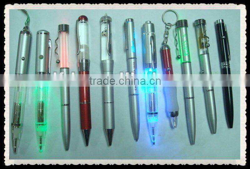 2015 cool liquid floating pen ,Promotional pen with led light ,custom cool liquid pen with 7 color