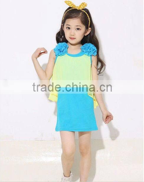 Hot On Sale Fashion Baby Girl Dress, Sleeveless Pretty Girl Dress