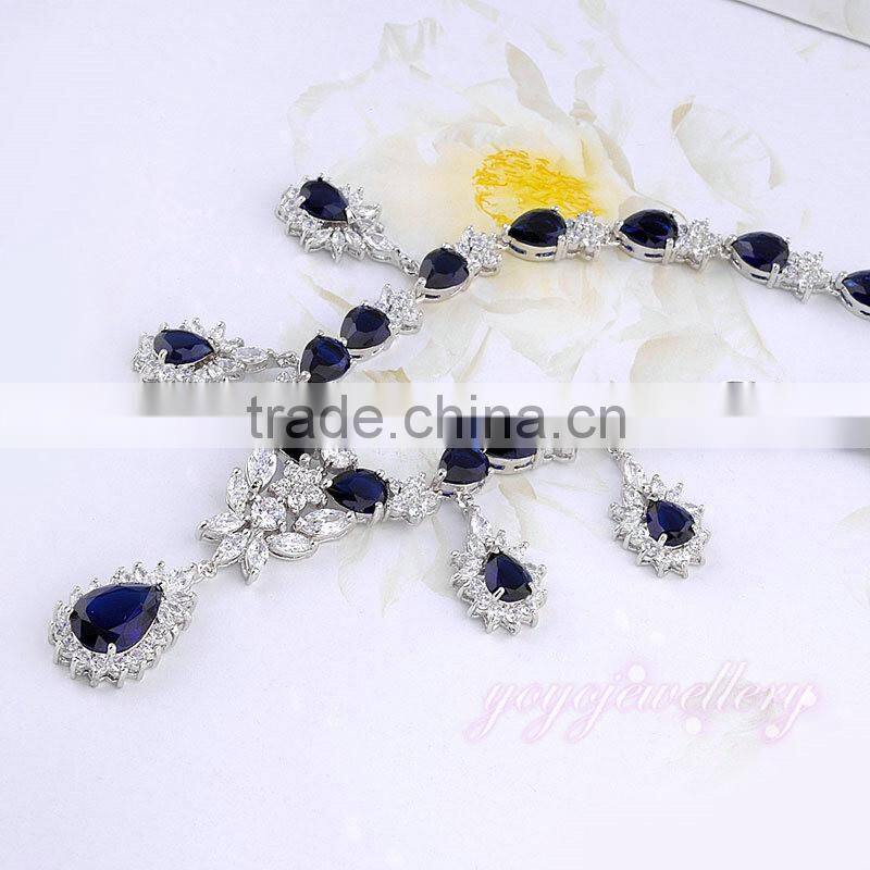 Wholesale fashion 18k gold plated bridal jewelry set