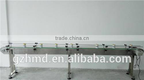 cosmetic glass bottle conveyer belt for cosmetic bottle