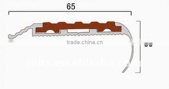 Decorative laminate stair nose Aluminum step edging strip floor strip acrylic stair step tile anti-slip stair nosing profile