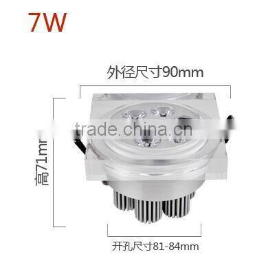 Super brightness energy saving ceiling downlighting white/warm white office/cabinet good price new style led downlight 7W 6W 3W