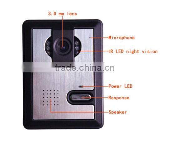 Home Security Kit 7" Night Vision Video Door Phone Intercom Kits